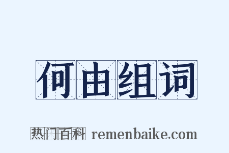 何由组词是什么意思的图片